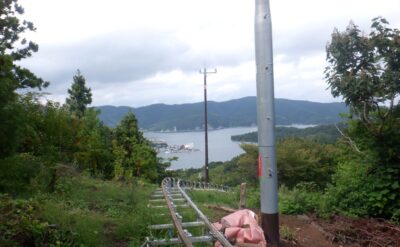 島根県　配電柱新設工事