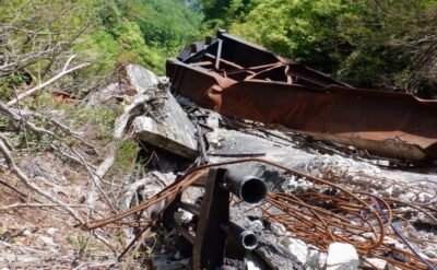 福島県　旧橋撤去工事