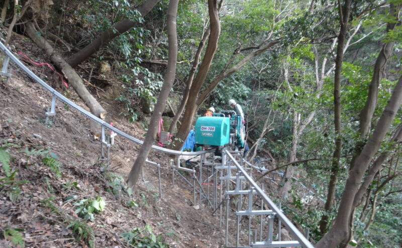 島根県　巨礫破砕工事